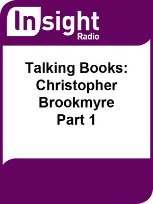 cover image of Talking Books: Christopher Brookmyre - Part 1